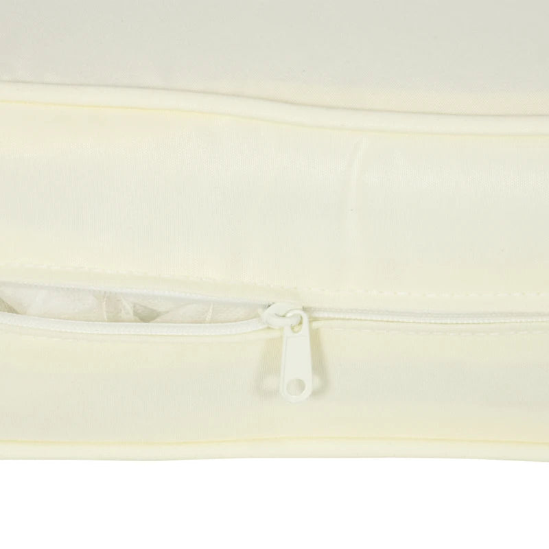 Patio Chair Cushions, Thick Deep Seat Outdoor Seat Cushion with Back Cushion, Cream White