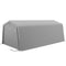 Outsunny Portable Garage 11x20 ft Heavy Duty Carport Canopy Grey with Ventilation Windows Roll-up Door