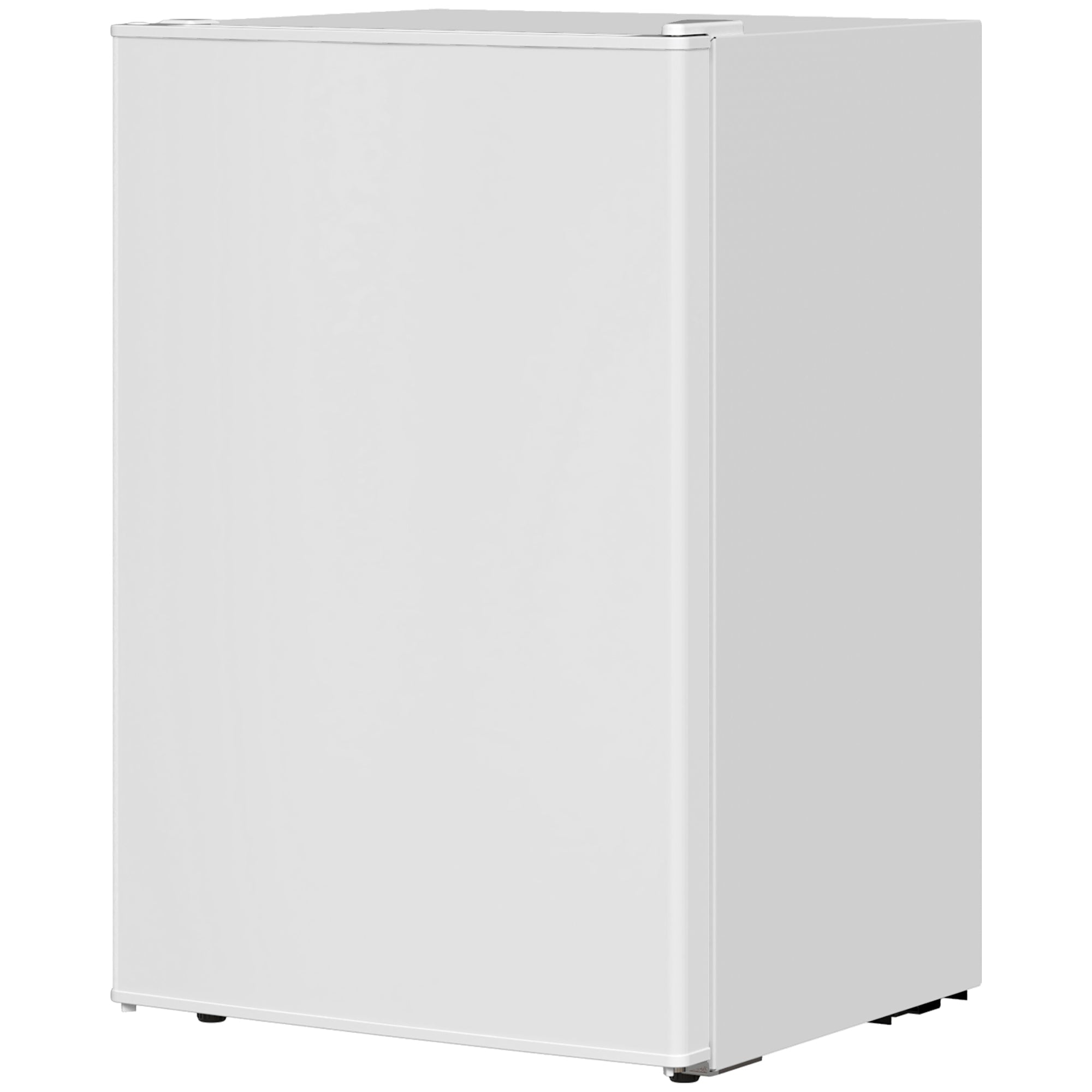 HOMCOM 2.5 Cu.Ft Mini Fridge, Single Door Compact Refrigerator with Freezer, Adjustable Thermostat, Reversible Door, White 