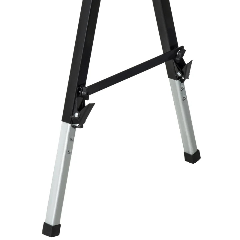 Saw Horse Twin Pack Folding Workbench Adjustable Metal Trestle Stands Yellow