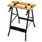 DURHAND Versatile Workstation: Adjustable MDF Work Bench, Foldable Carpenter Saw Table, Steel Frame, 220lbs Capacity