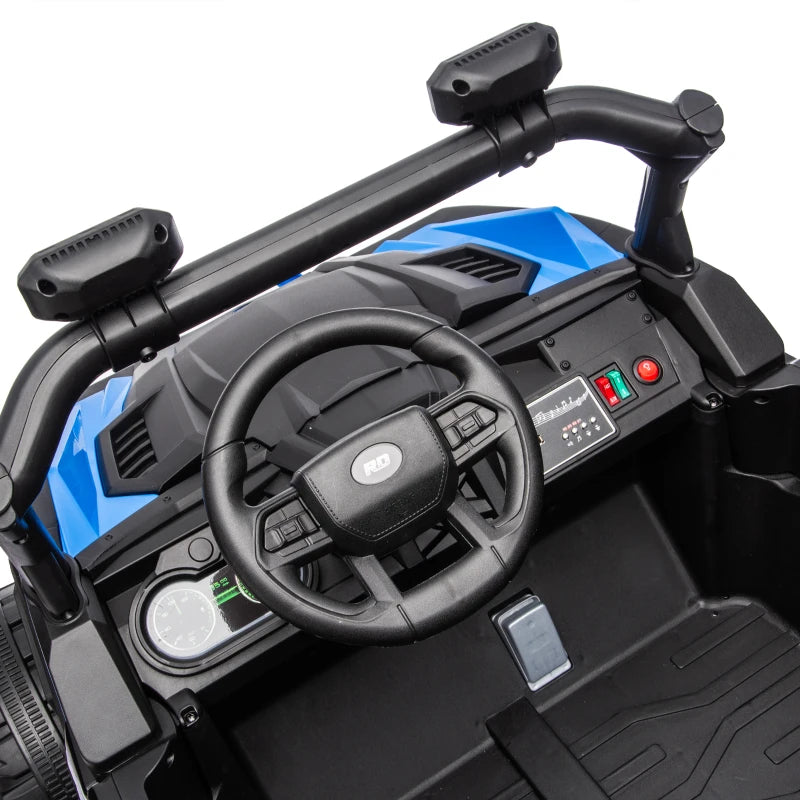 24V 2-Seater Kids Electric UTV Ride-On Truck – Dual 120W Motors, Remote Control, 4-Wheel Suspension & Storage Bed