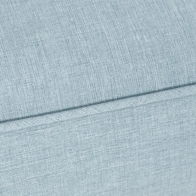Patio Chair Cushions, Thick Deep Seat Outdoor Seat Cushion with Back Cushion, Light Blue