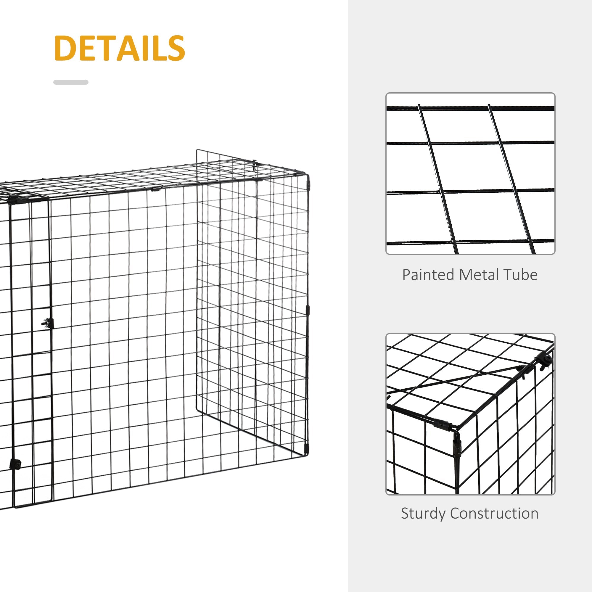 HOMCOM Fireplace Screen, Extendable Fire Spark Guard Cover with Metal Mesh for Living Room Home Decor, Black 