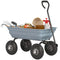Steel Garden Cart with Handle and 10