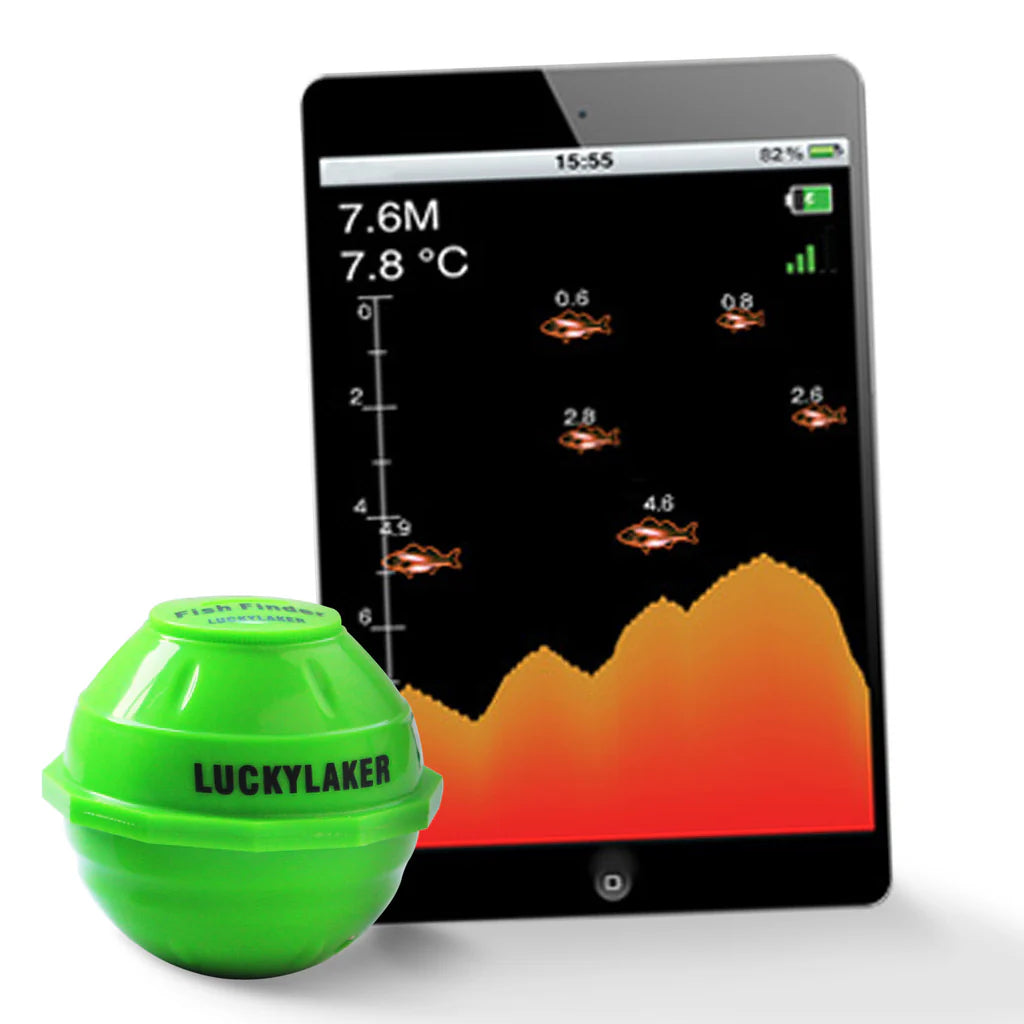 FF-916 WiFi Fish Finder Sonar, 164 ft WiFi Range, 148 ft Depth Detection, iOS & Android Compatible with Neoprene Carrying Bag