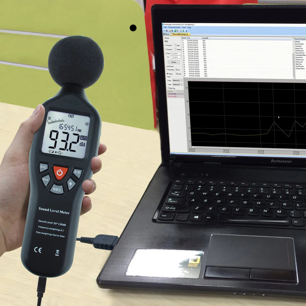 Professional Digital Sound Level Meter (30–130 dB) with Backlit Display – SLM-24 & SLM-25 Models