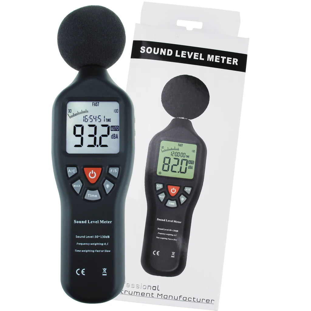 Professional Digital Sound Level Meter (30–130 dB) with Backlit Display – SLM-24 & SLM-25 Models