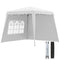 Pop Up Canopy Tent with 2 Sidewalls, UV50+ Tents for Parties, with Carry Bag, Slant Legs, 8 x 8ft Top/9.5 x 9.5ft Base