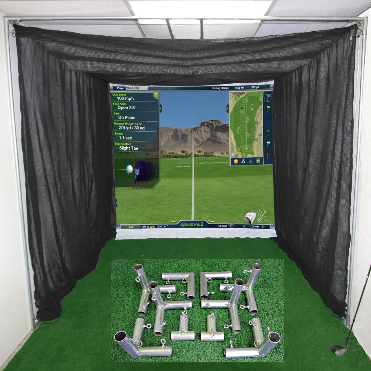 Masters Tour Simulator Golf Net