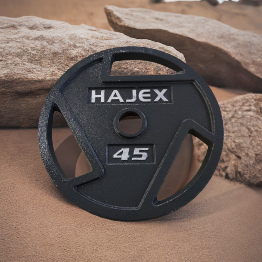 HAJEX Tri Grip Cast Iron Weight Plates 