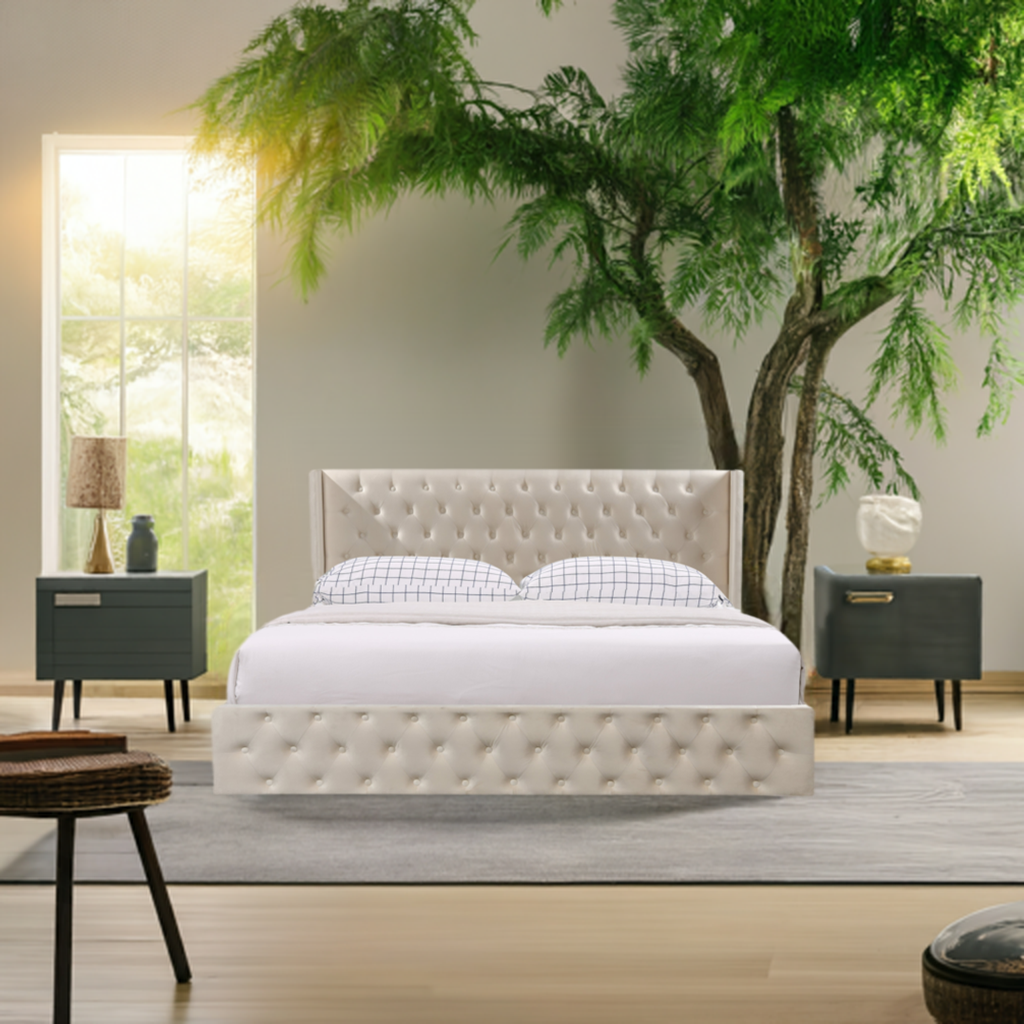 Adam Hydraulic Lift Up Storage Platform King Bed 