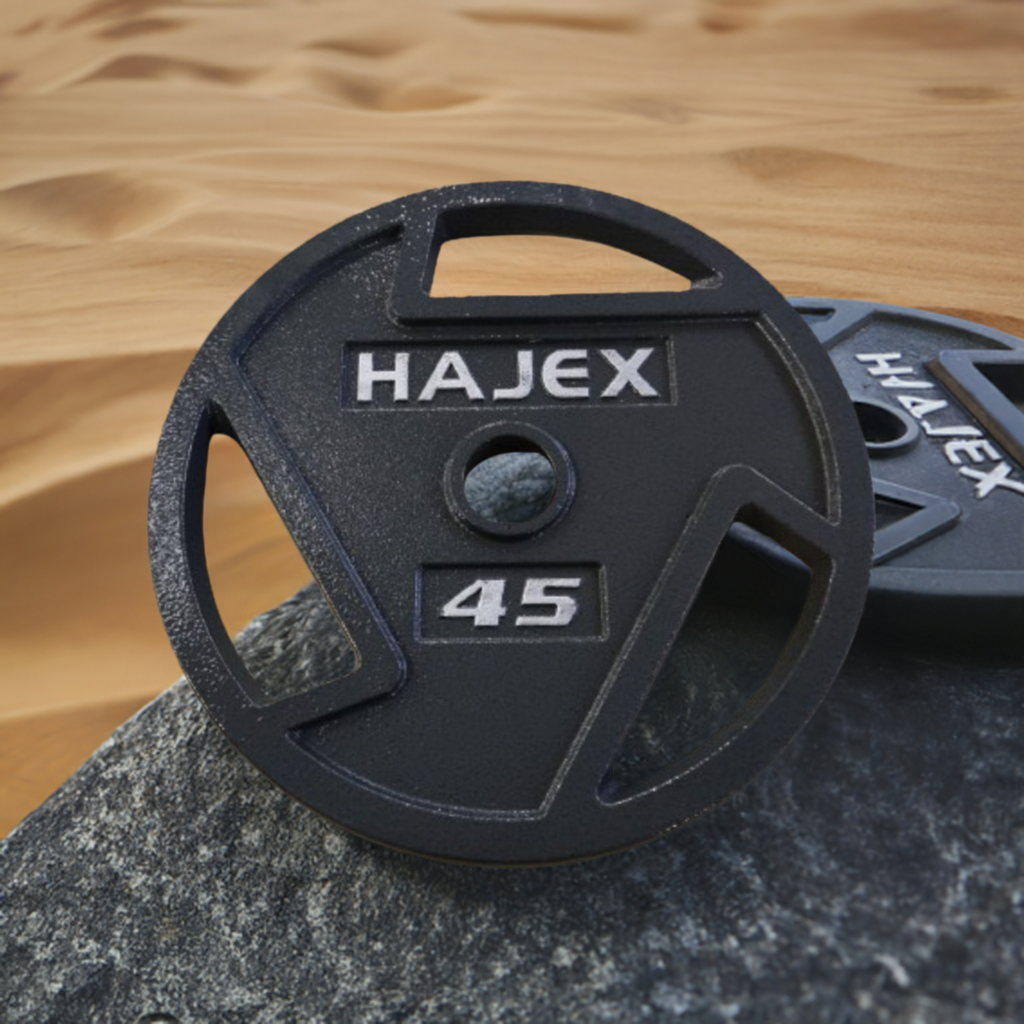 HAJEX Tri Grip Cast Iron Weight Plates 