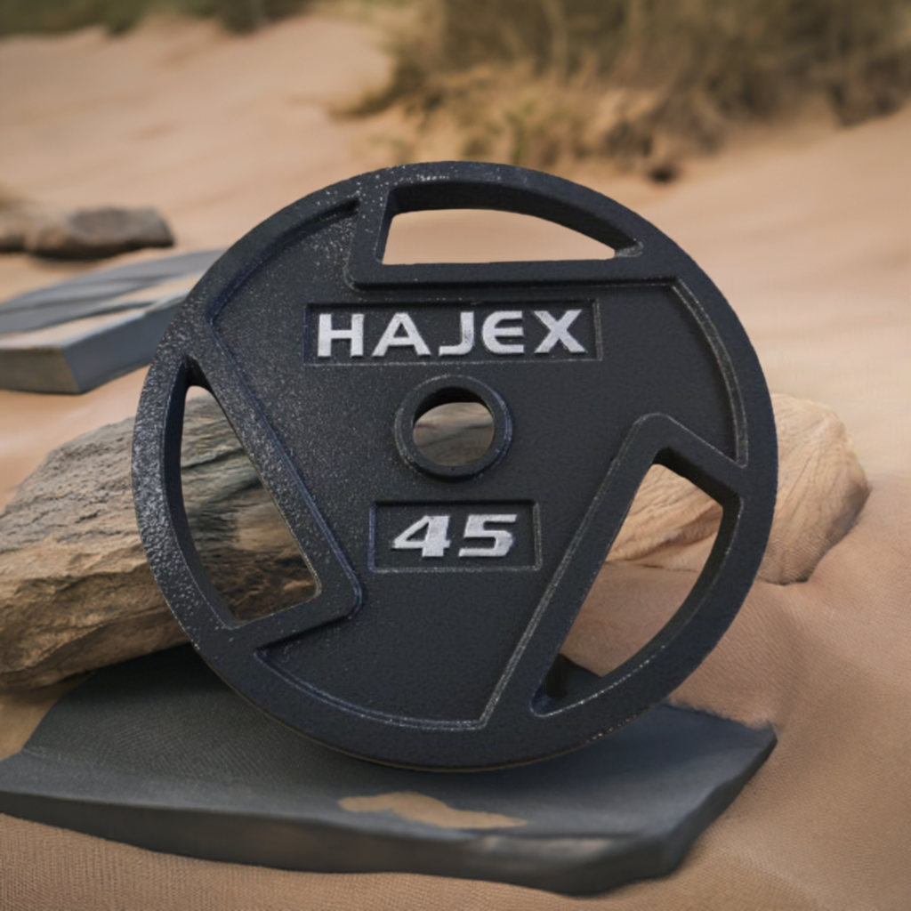 HAJEX Tri Grip Cast Iron Weight Plates 