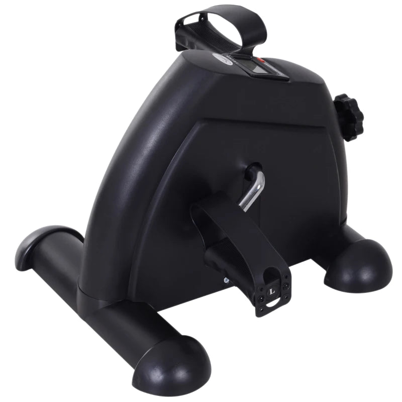 Soozier Portable Mini Pedal Exercise Bike Indoor Cycle Fitness Arm Leg w/ LCD Display, Black