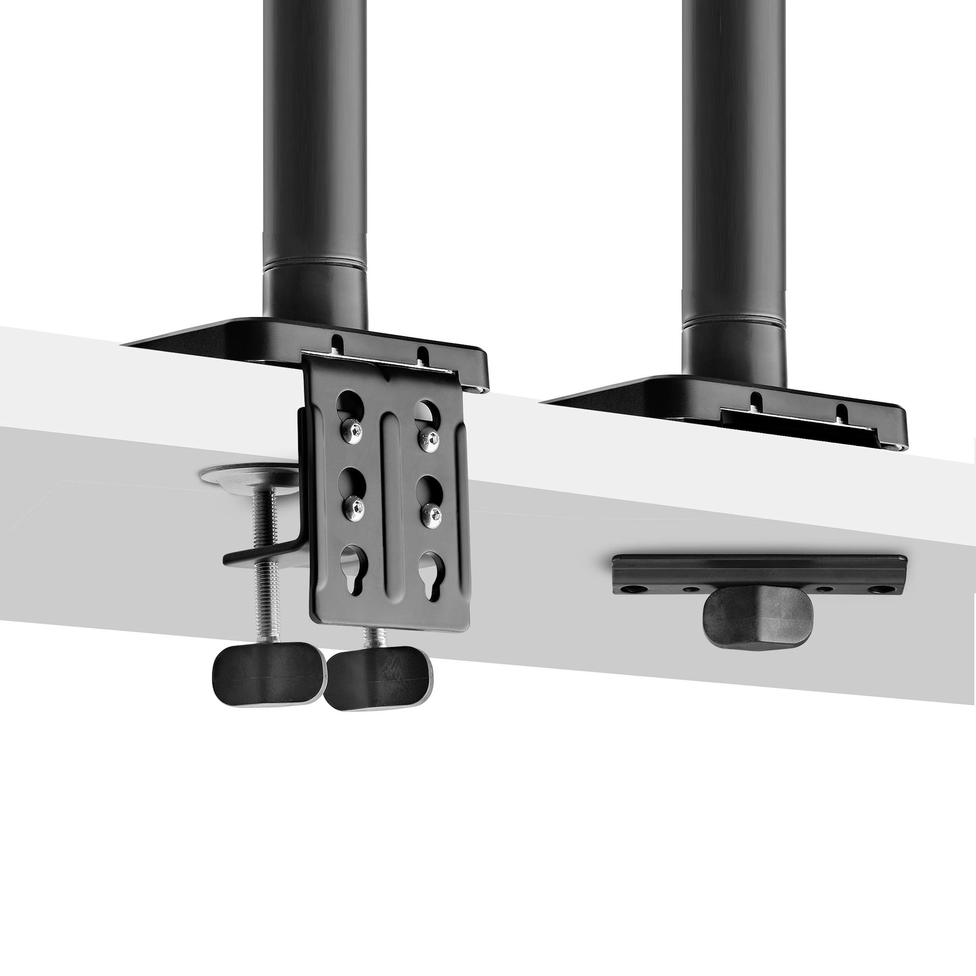 Dual Mechanical Spring Monitor Arms – Supports up to 49” Ultrawide & 32” Displays | Heavy-Duty, Fully Articulating Desk Mount Set 