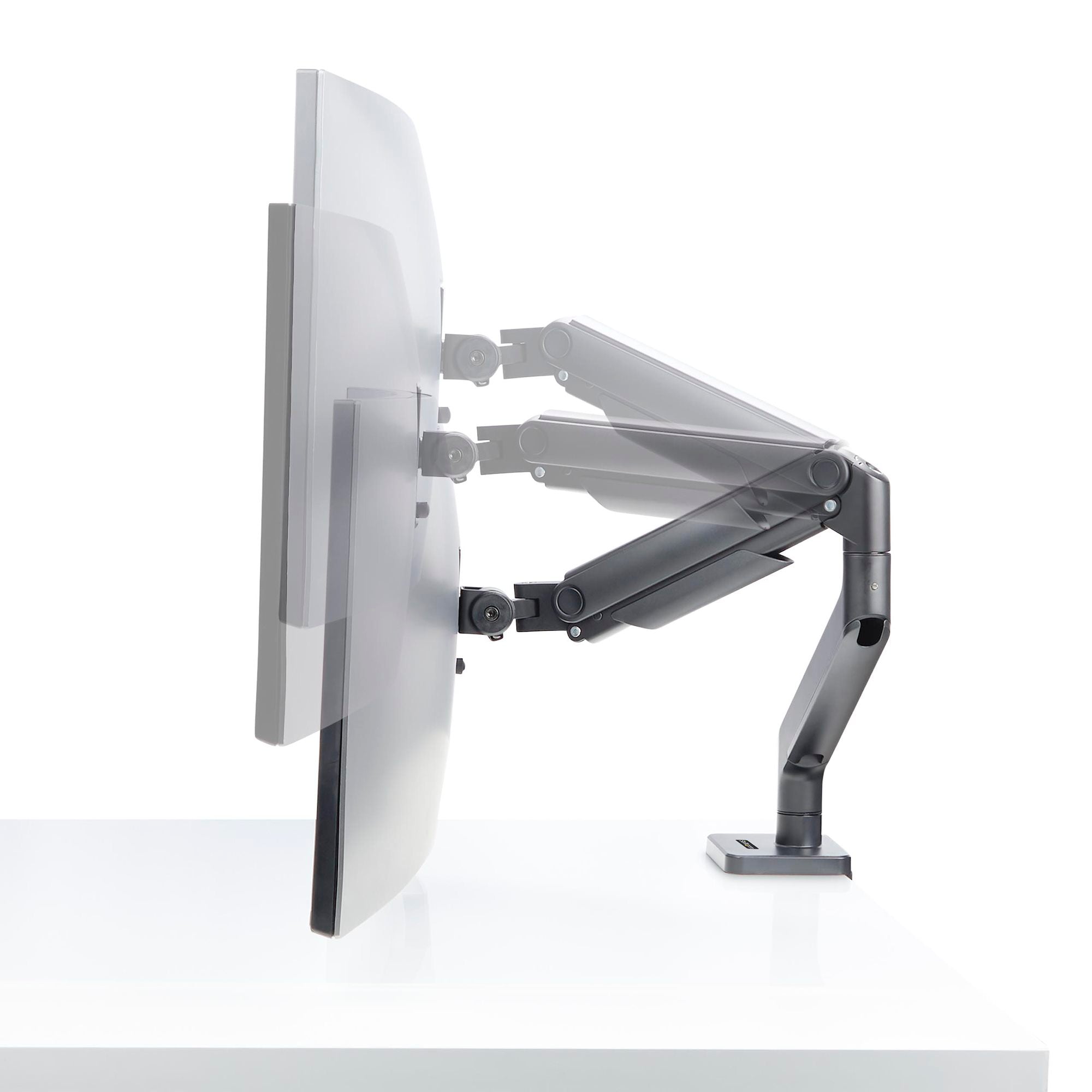 Dual Mechanical Spring Monitor Arms – Supports up to 49” Ultrawide & 32” Displays | Heavy-Duty, Fully Articulating Desk Mount Set 