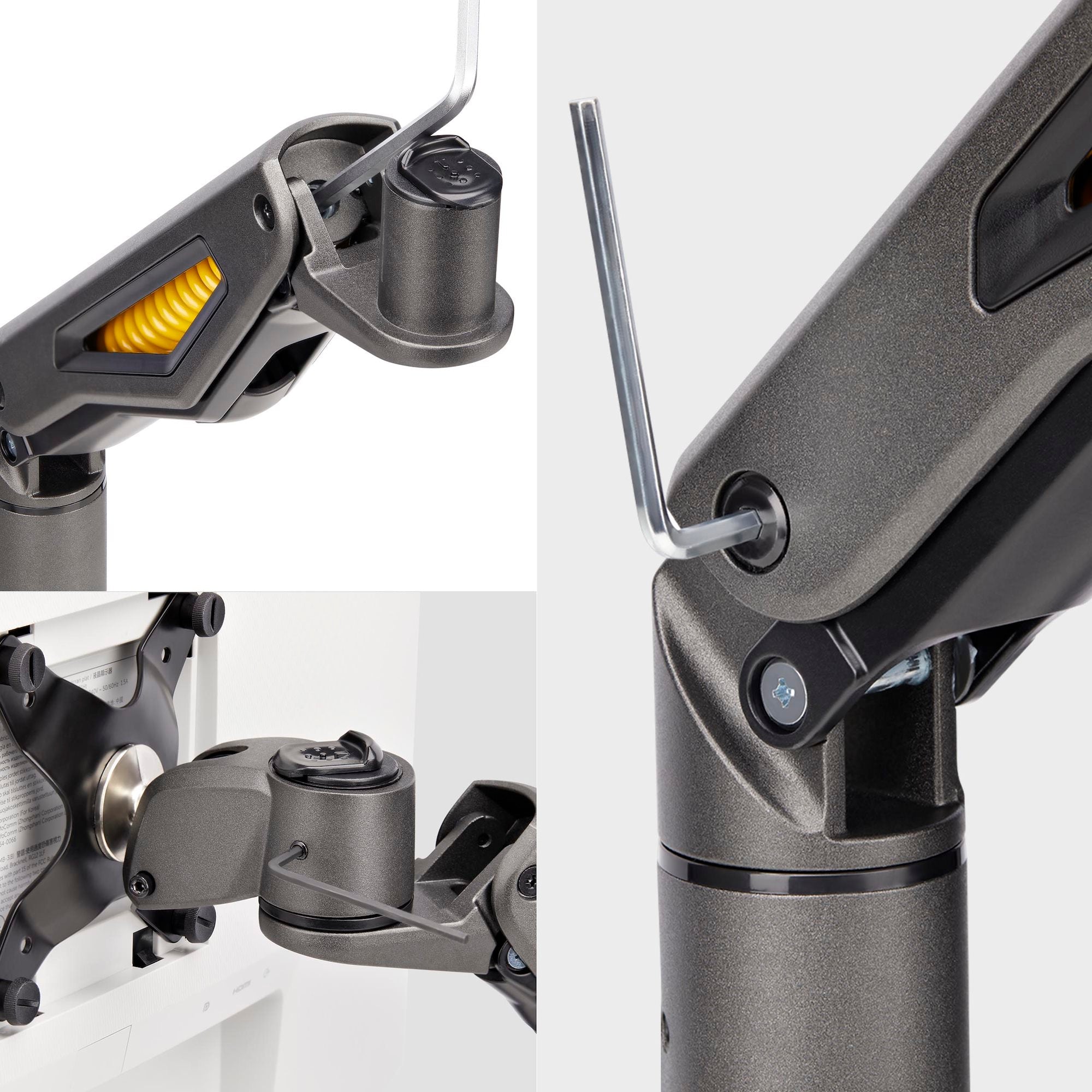 Dual Mechanical Spring Monitor Arms – Supports up to 49” Ultrawide & 32” Displays | Heavy-Duty, Fully Articulating Desk Mount Set 