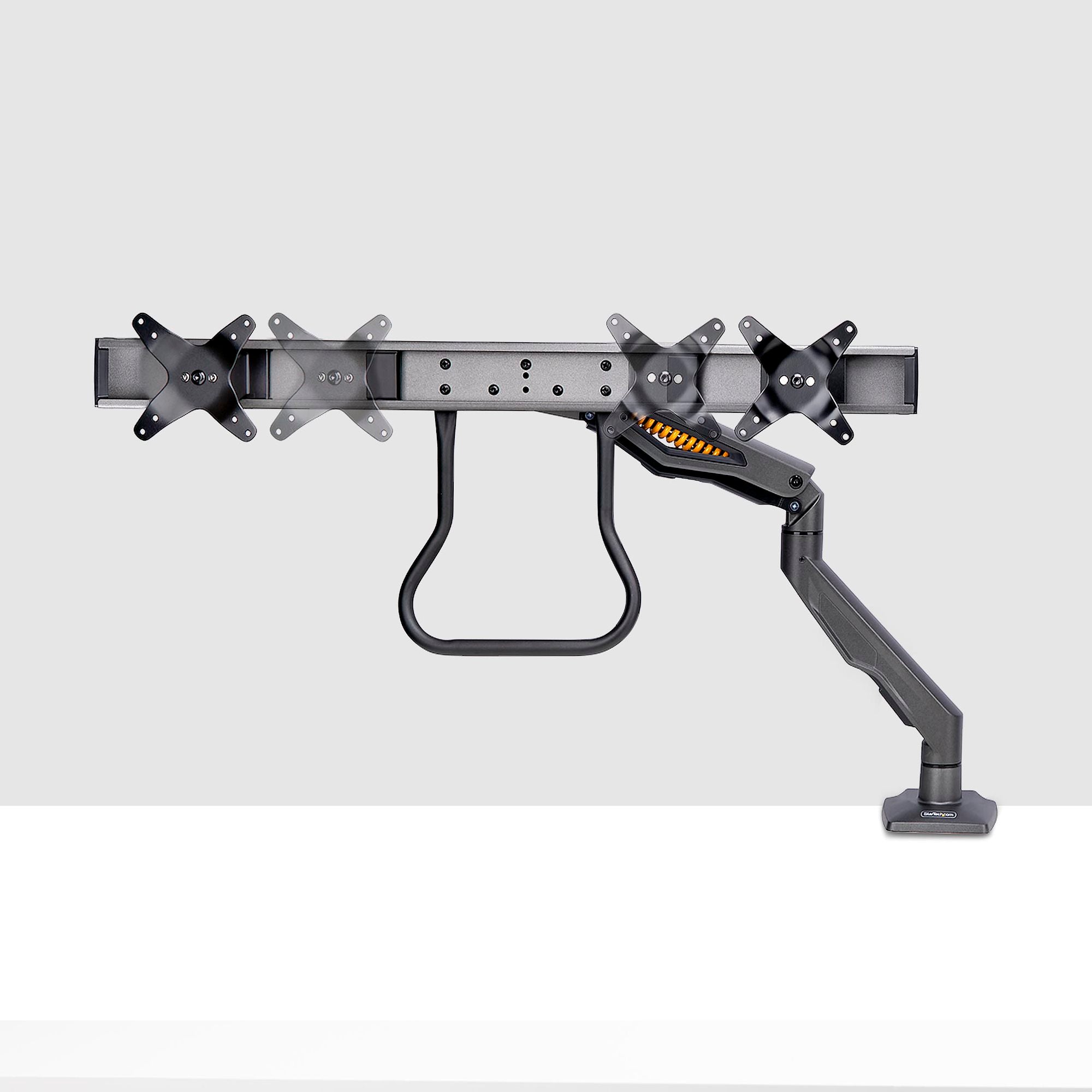 Dual Mechanical Spring Monitor Arms – Supports up to 49” Ultrawide & 32” Displays | Heavy-Duty, Fully Articulating Desk Mount Set 