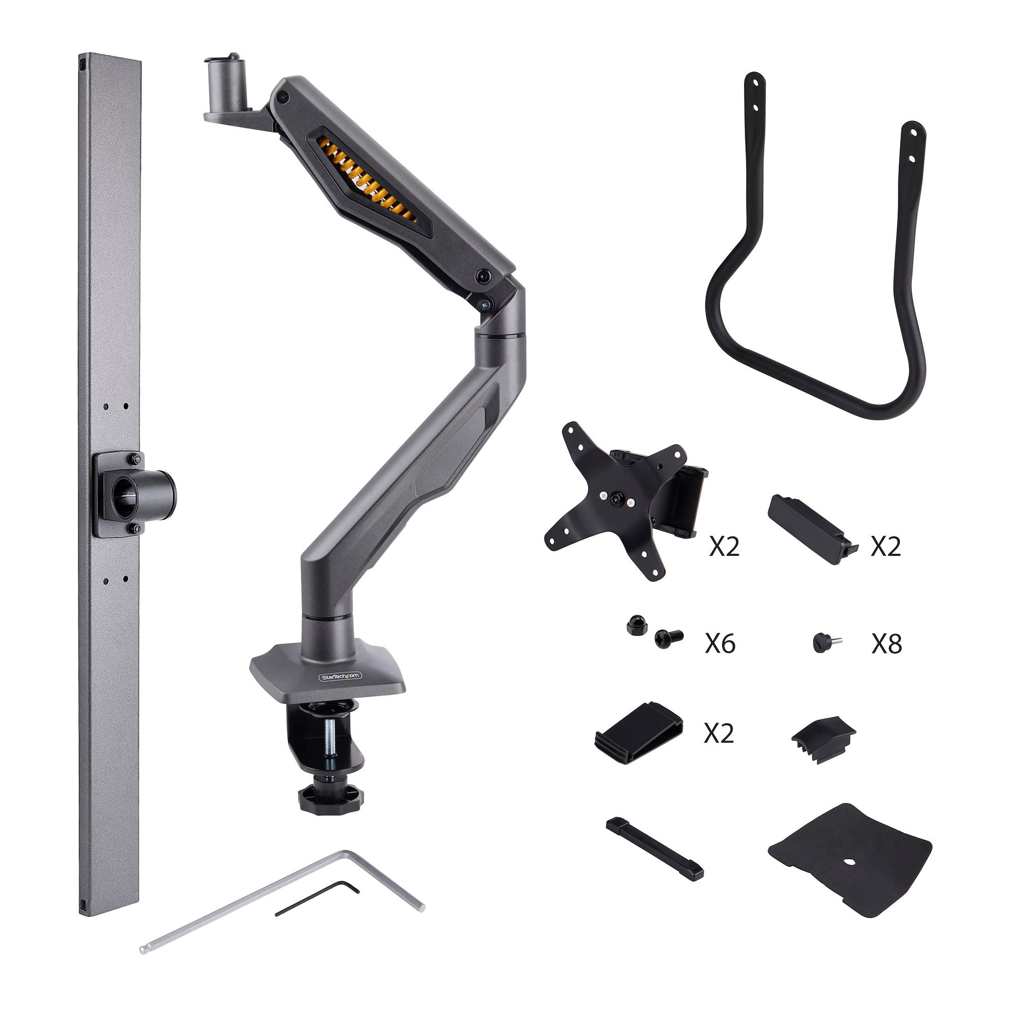 Dual Mechanical Spring Monitor Arms – Supports up to 49” Ultrawide & 32” Displays | Heavy-Duty, Fully Articulating Desk Mount Set 