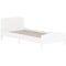 Qaba Bed Frame for Girls and Boys, Bedroom Furniture, White
