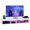Modern Wall Mounted TV Stand with Storage and LED Lights for TVs up to 75