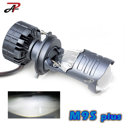 HYUGA H4 Projector Lens LED Headlight Bulb Plug and Play 9-30V 60W Car Headlight Motor Light | M9S Plus 