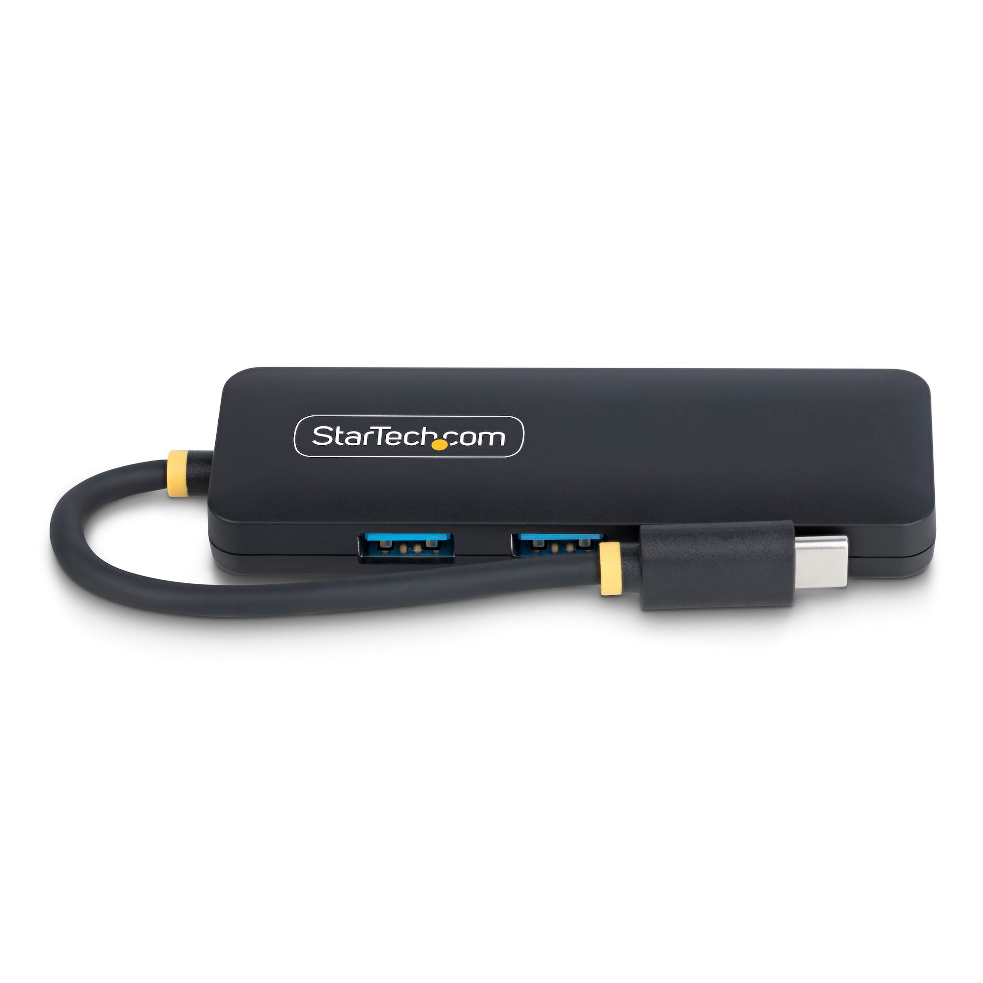 4-Port USB-C Hub, 5Gbps, USB-C to 4x USB-A, Bus Powered, Small Travel Mini Hub, Multi-Port USB 3.0 Splitter, Portable Hub, Overcurrent Protection 