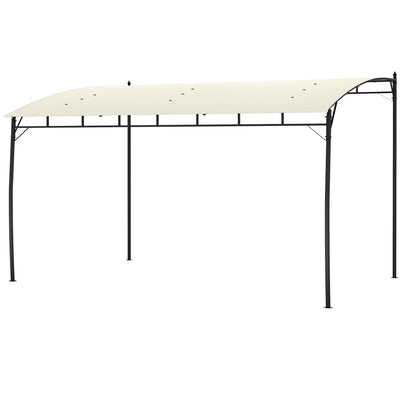 Outsunny 10' x 13' Outdoor Pergola with UV30+ Protection Canopy and Steel Frame for Porch, Patio, Deck, Backyard, Cream White 