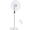 HOMCOM Oscillating Standup Fan with Remote LED Display Cooling Device for Home Office White
