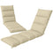 Outdoor Lounge Chair Cushion with Zipper Reversible Chaise Lounge Cushion for Patio Indoor/Outdoor Beige