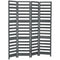 HOMCOM Privacy Panache: 5 Ft Tall 4-Panel Louvred Folding Room Divider for Bedroom, Indoor Space Partition