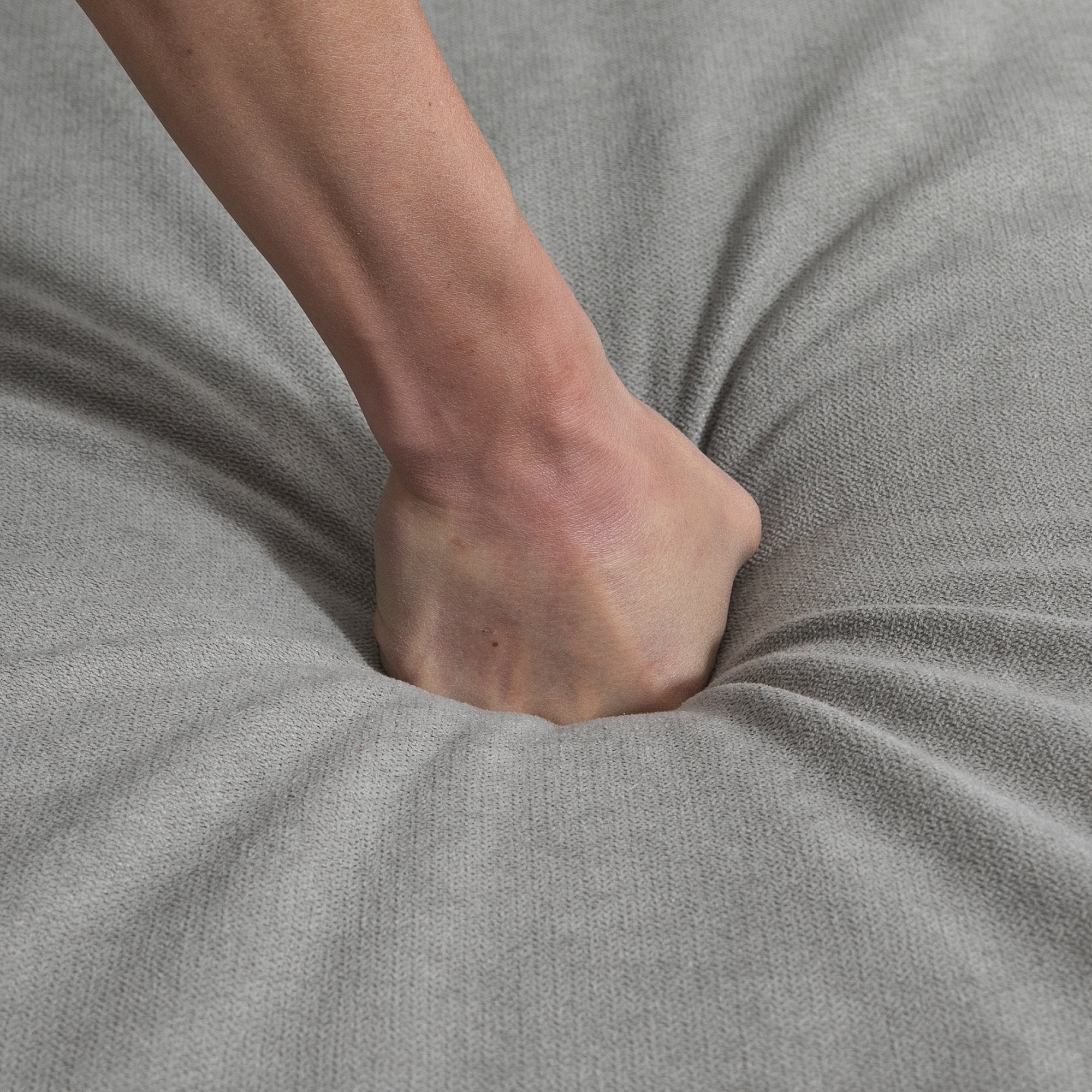 HOMCOM L-Shape Modern Sectional Sofa Couch Ottoman Corner Living Room Light Grey 