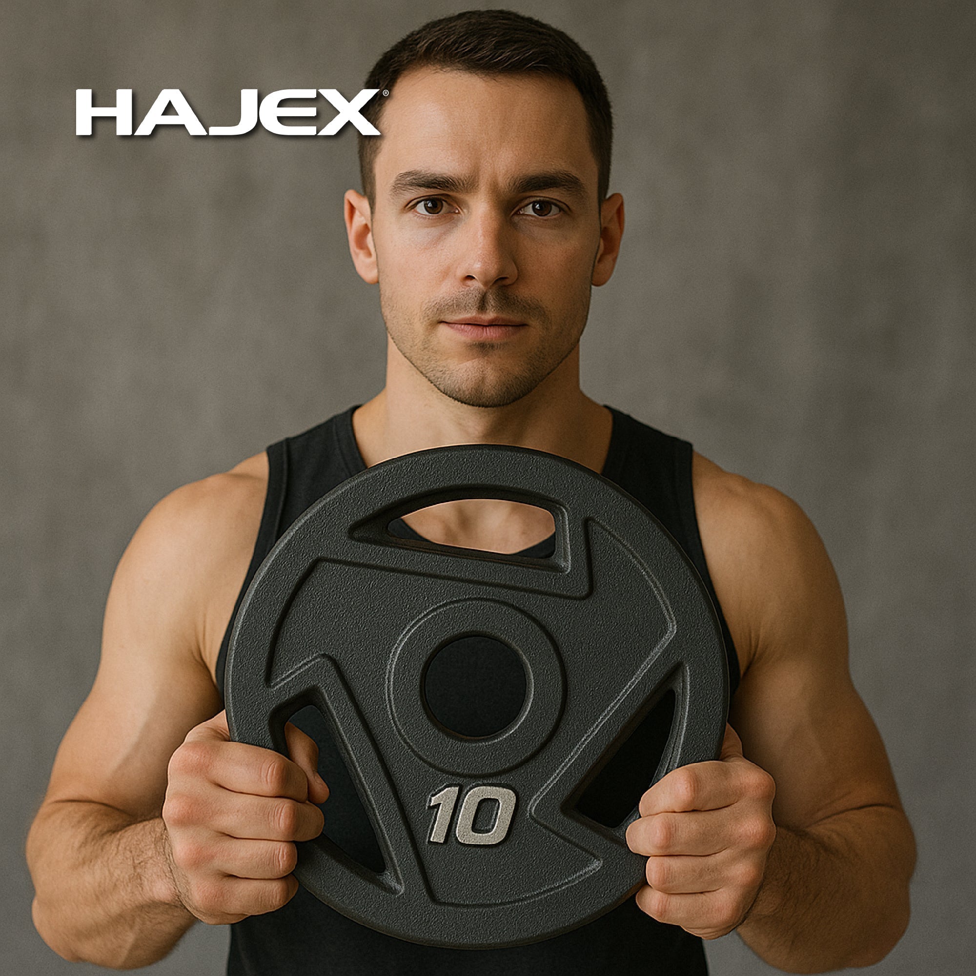 HAJEX Tri Grip Cast Iron Weight Plates 