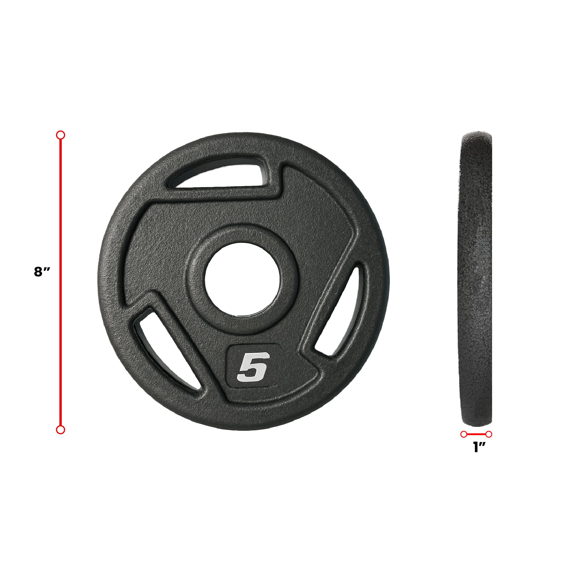 HAJEX Tri Grip Cast Iron Weight Plates 