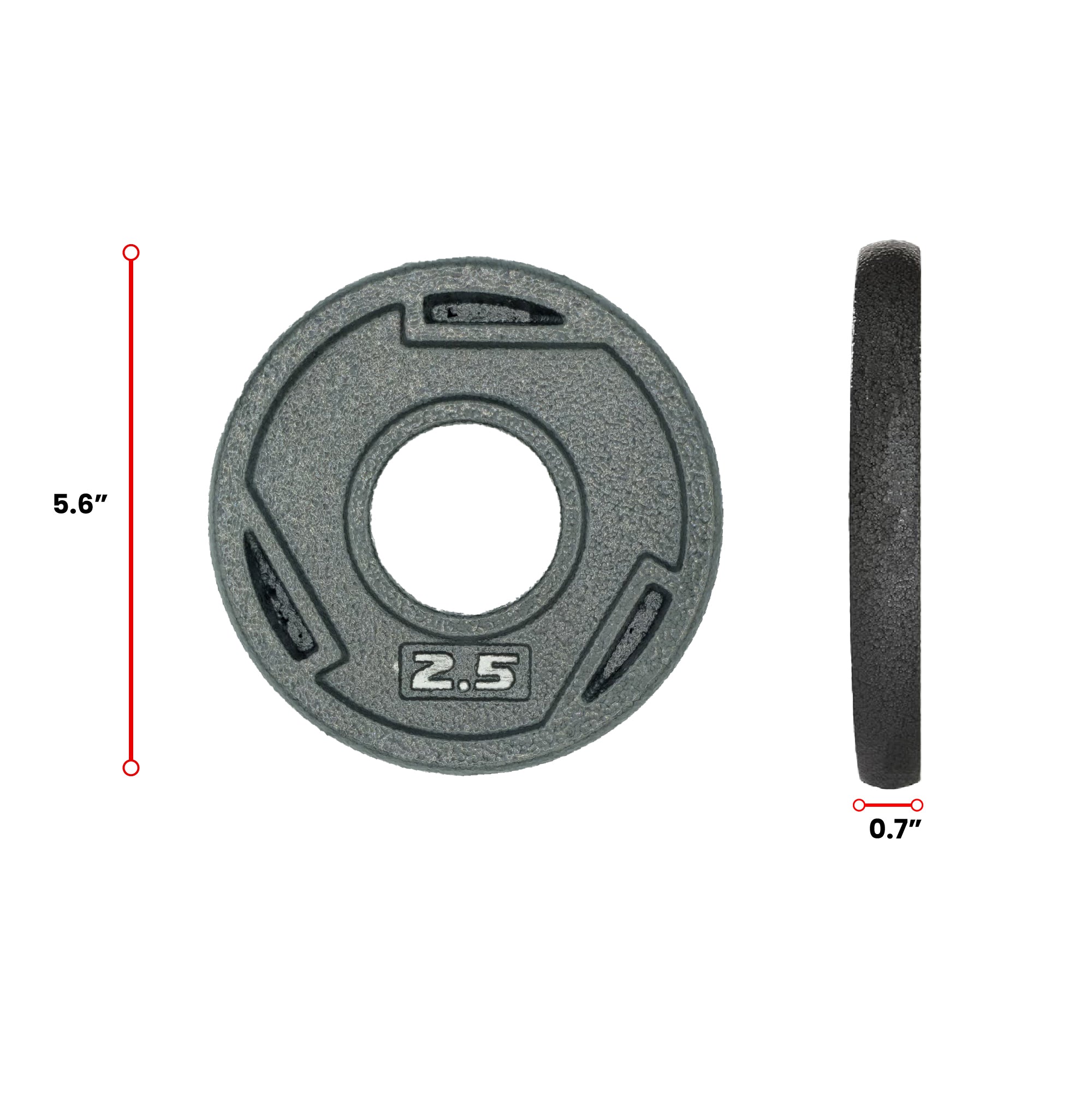 HAJEX Tri Grip Cast Iron Weight Plates 