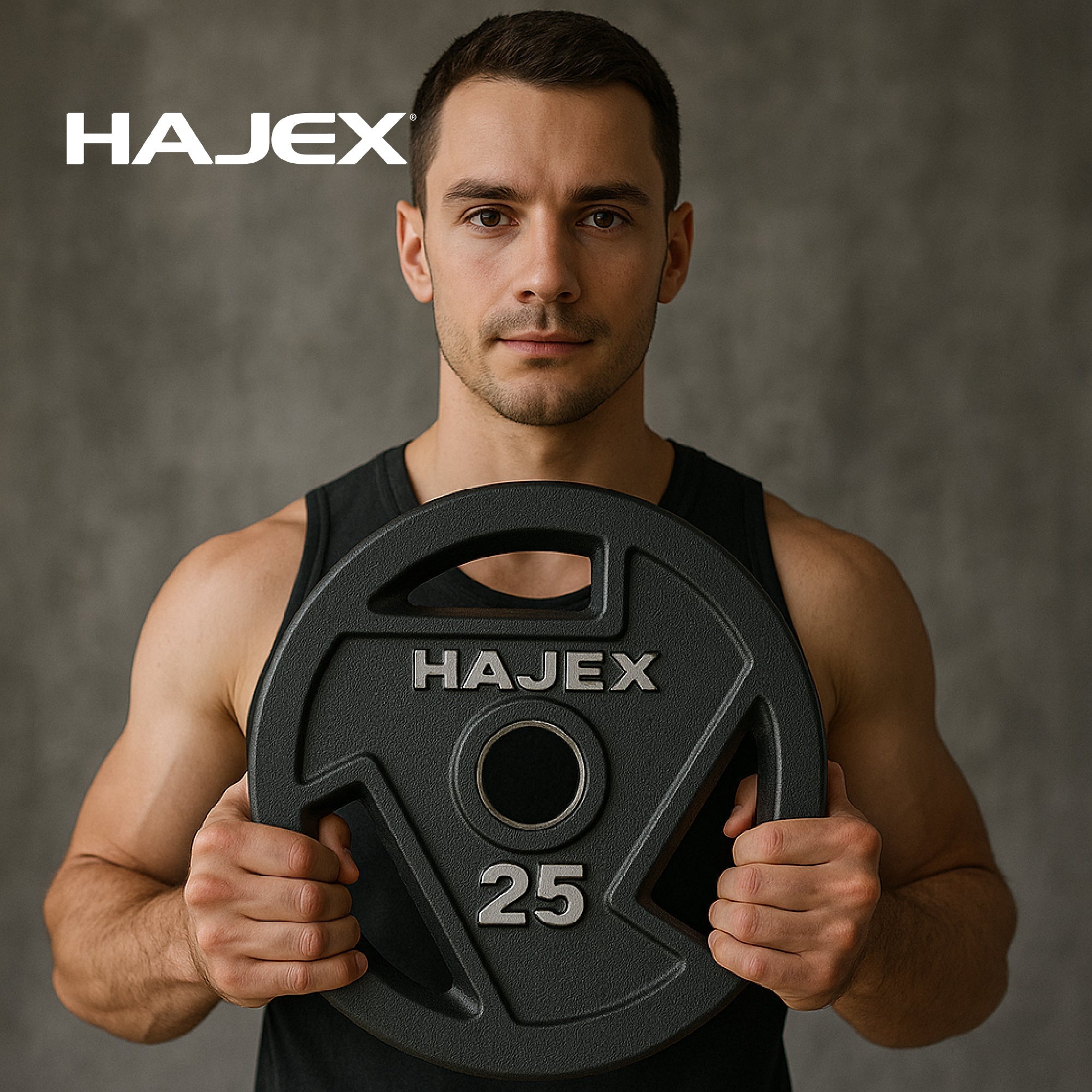 HAJEX Tri Grip Cast Iron Weight Plates 
