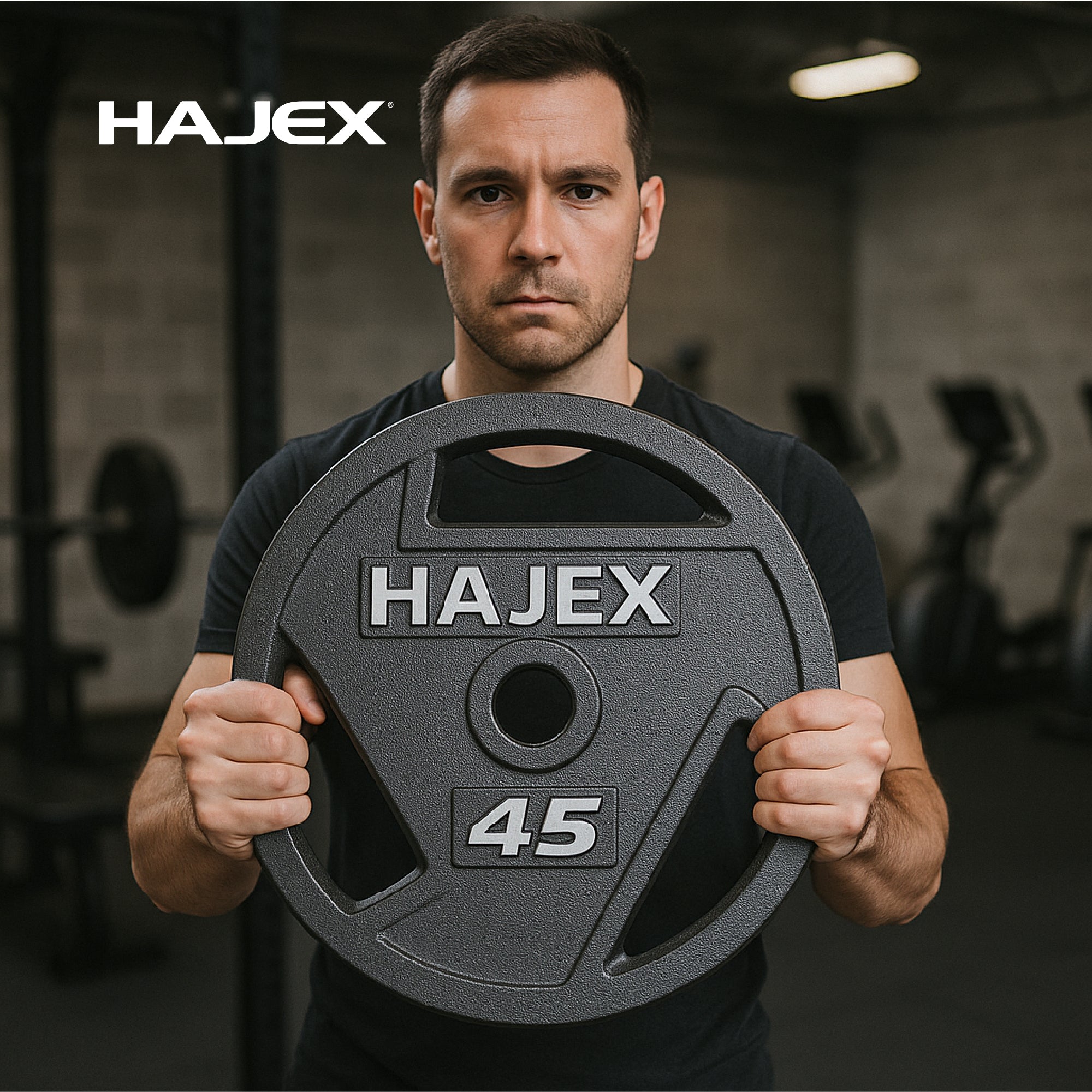HAJEX Tri Grip Cast Iron Weight Plates 