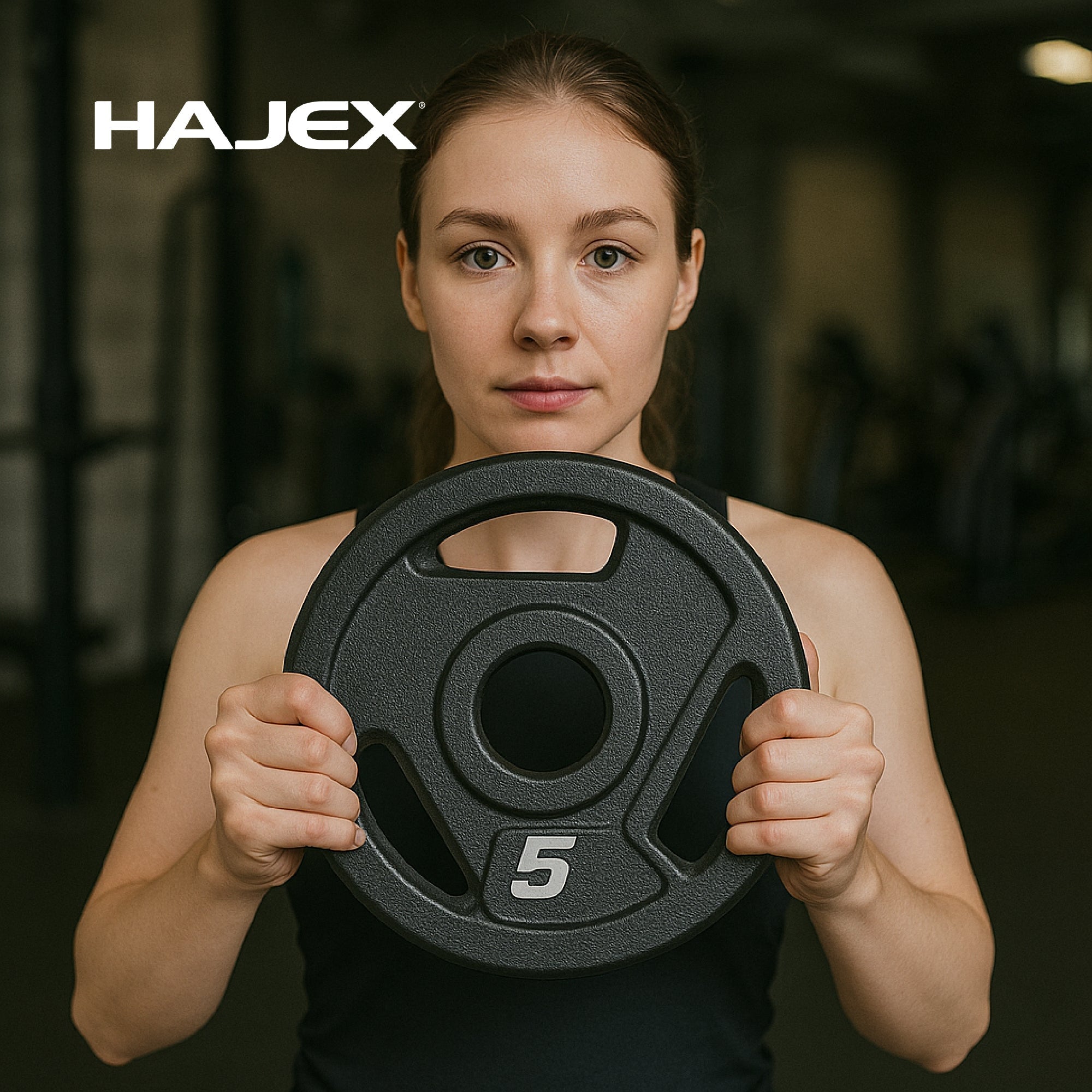 HAJEX Tri Grip Cast Iron Weight Plates 