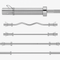 HAJEX Olympic and Standard Barbell Bars 4Ft, 5Ft, 6Ft and 7Ft