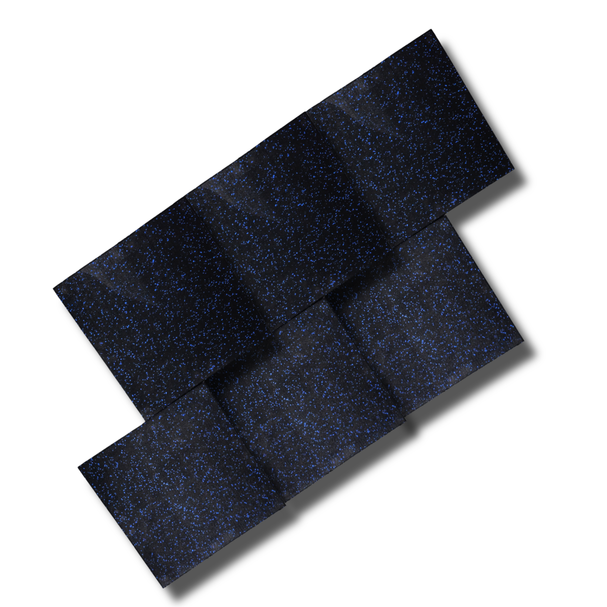 HAJEX Hard Floor Mats for Gym - Pack of 6 