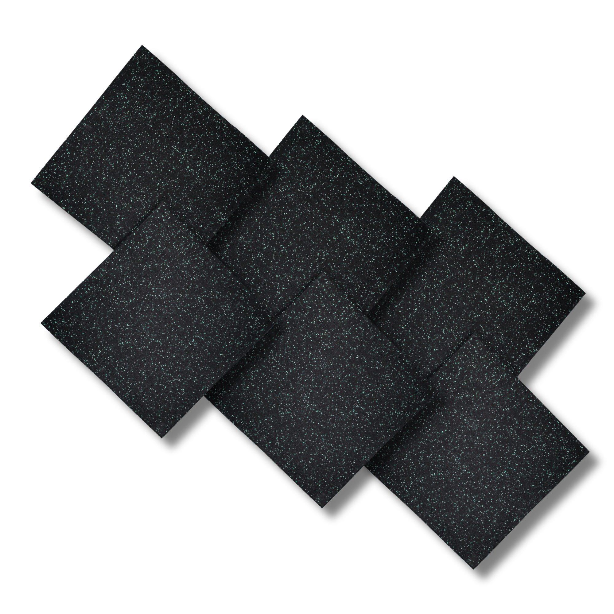 HAJEX Hard Floor Mats for Gym - Pack of 6 
