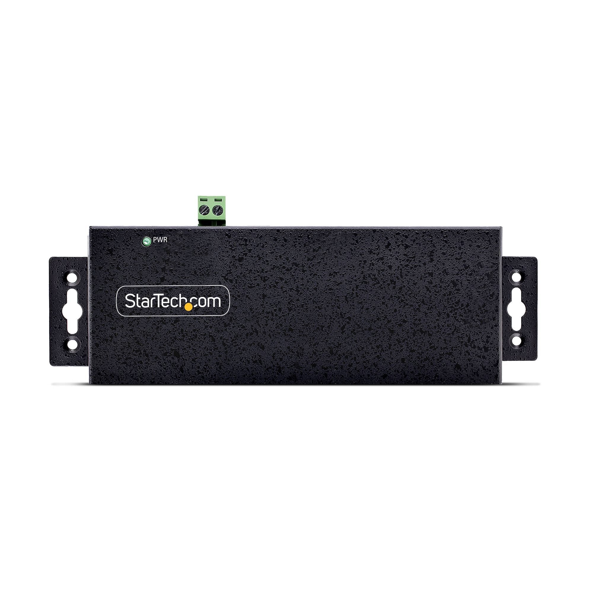 7-Port Industrial USB 10Gbps Hub with Power Adapter, Metal, Mountable, 5x USB-A and 2x USB-C Downstream Ports, ESD Protection, Powered USB Hub, TAA 