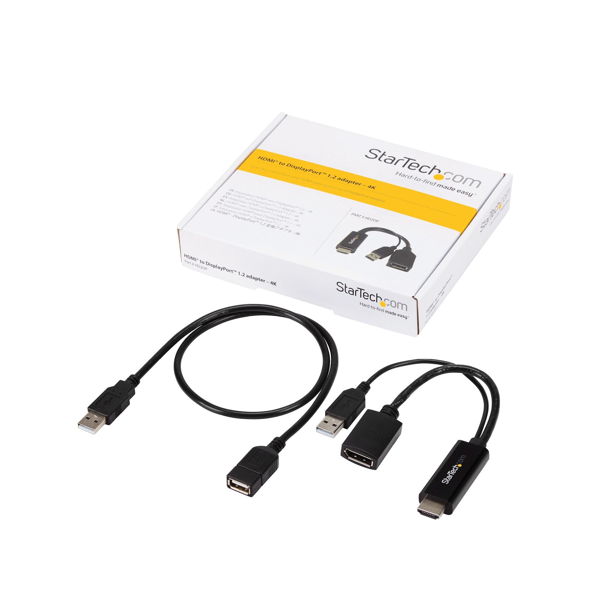 HDMI to DisplayPort Adapter - 4K 30Hz 