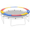 HOMCOM 8ft Trampoline Pad Safety Foam Replacement Jump Cover Colorful
