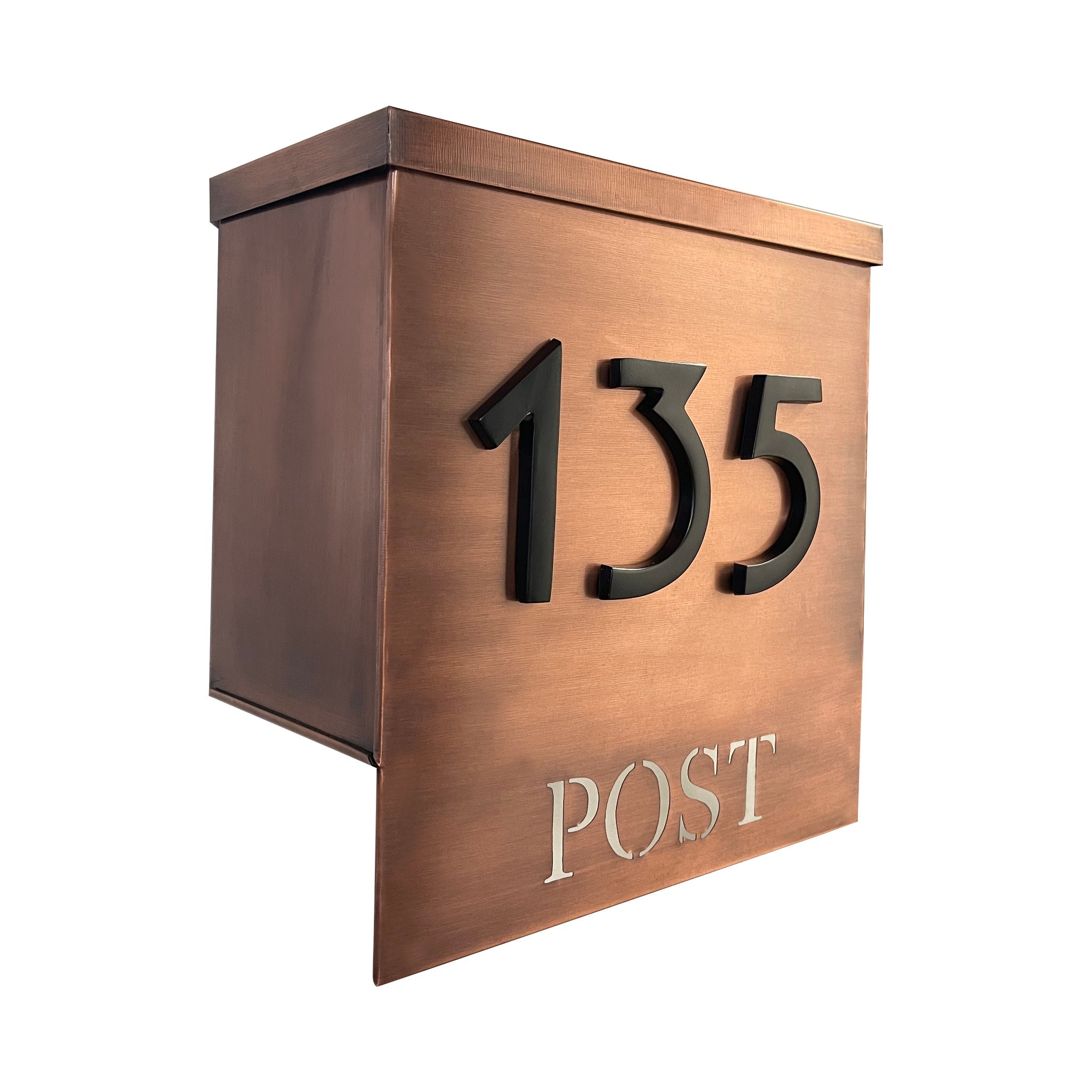 Magnetic Aluminum House Number #8, 4 in, Black 