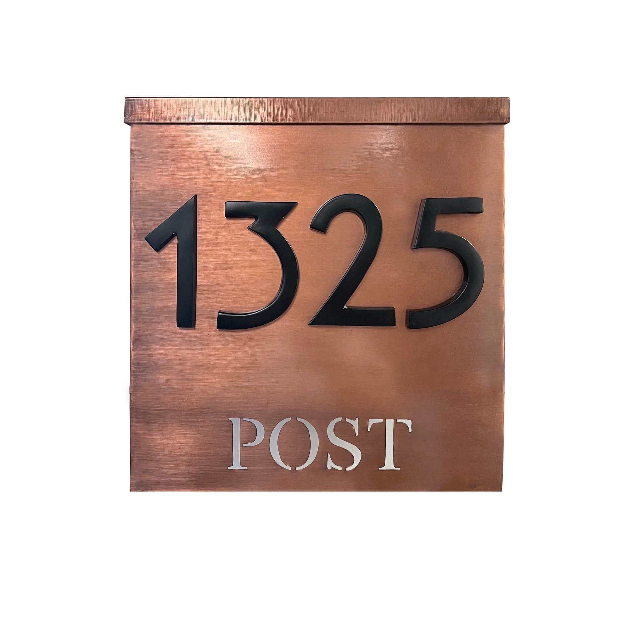 Magnetic Aluminum House Number #8, 4 in, Black 