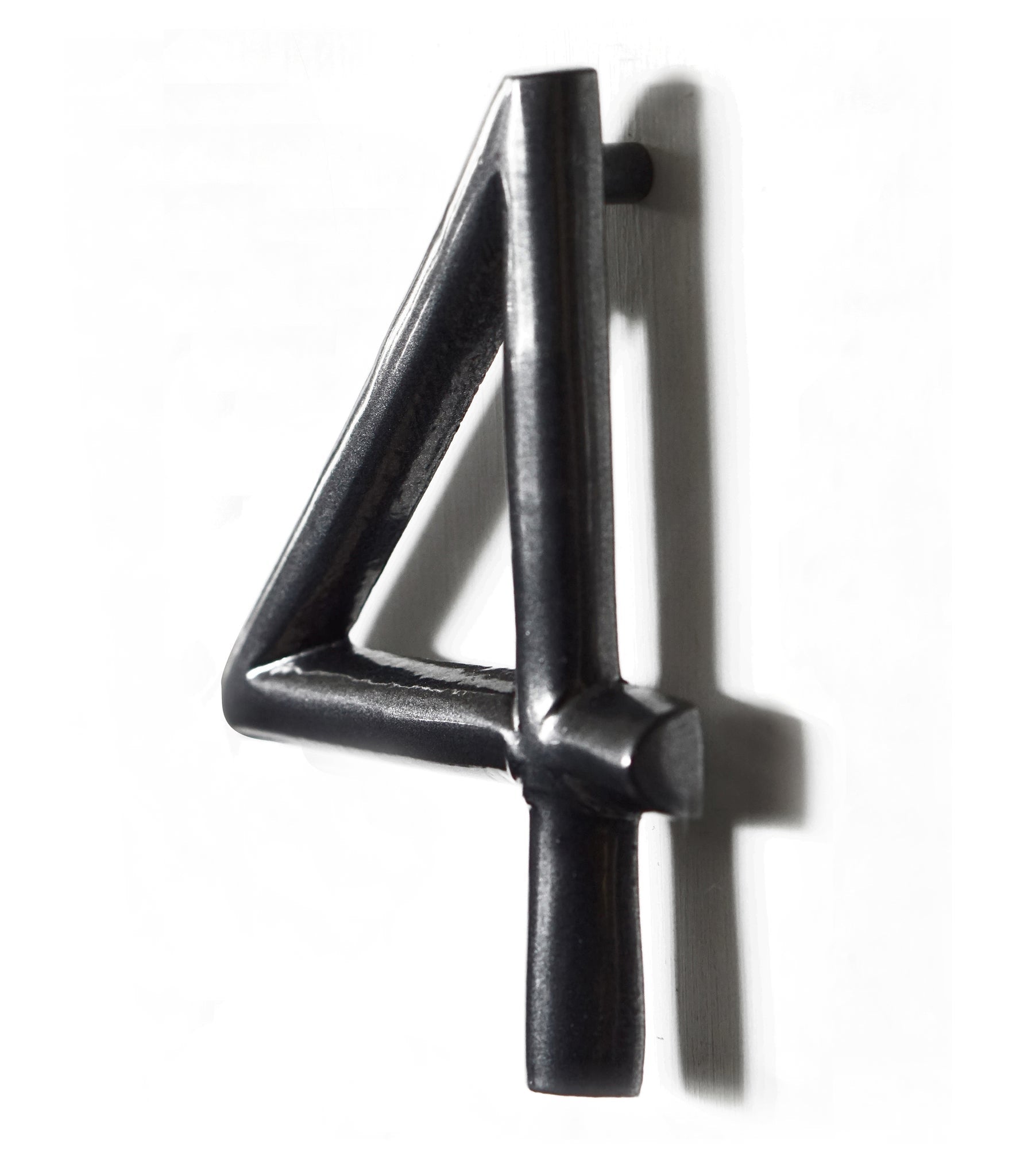 Round Shadow Number 4, Gun Metal, 5 Inch, Last Chance 