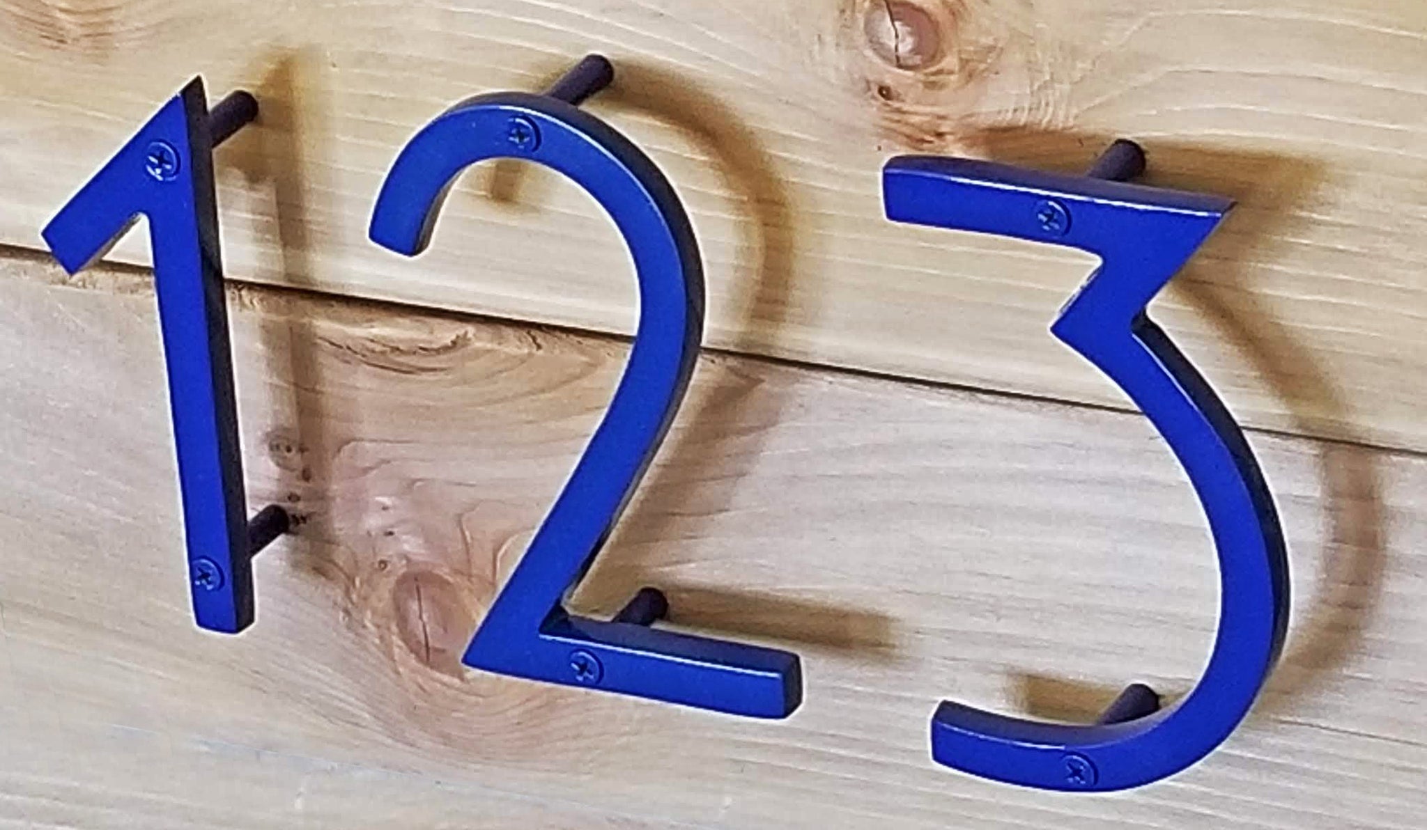 Blue Shadow House Number 5, 6 inch, Last Chance 