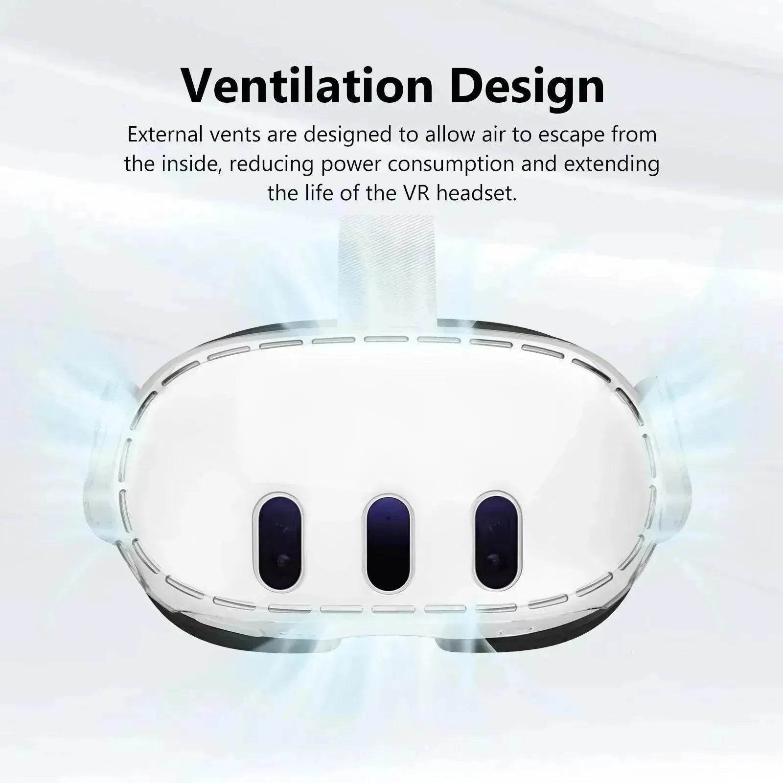 High Transparent PC Protective Case Drop-resistant Anti-scratch VR Glasses Accessories 